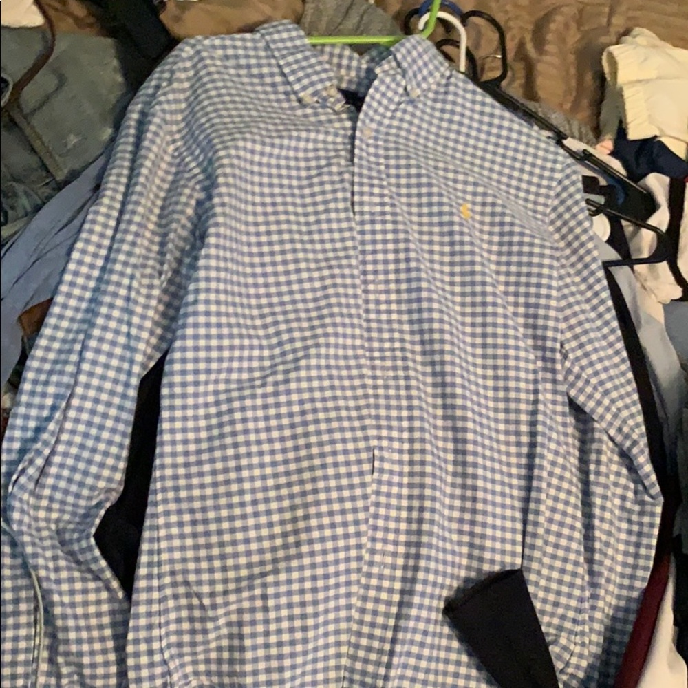 Polo long sleeve button down.